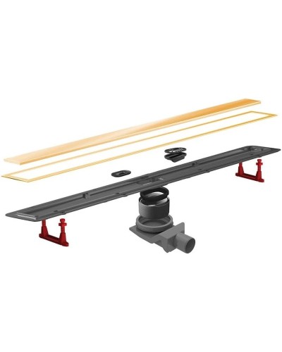 Душевой канал 450 мм 2 в 1 с основой под плитку Pestan Confluo Premium Gold Line 13100051