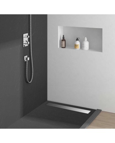 Душевой трап (лоток) Vincea Optima Duz SAY.601.70.P.DUZ 70 см, с решеткой, щелевой, хром