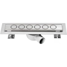 Душевой трап (лоток) Vincea Optima Nisangah SAY.601.70.P.NSNGH 70 см, с решеткой, перфорированный, хром