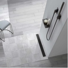 Душевой трап (лоток) Vincea Optima Nisangah SAY.601.60.B.M.S.NSNGH 60 см, с решеткой, перфорированный, черный матовый