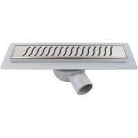 Душевой трап (лоток) Vincea Almira Bukle SAY.605.60.P.BUKLE 60 см, с решеткой, перфорированный, хром