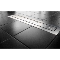 Душевой трап (лоток) Vincea Anzer SAY.72.2.80.STN 76 см, с решеткой, щелевой, сатин