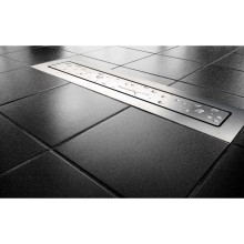 Душевой трап (лоток) Vincea Anzer SAY.72.2.80.STN 76 см, с решеткой, щелевой, сатин