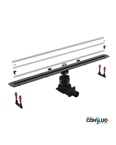 Душевой лоток Pestan Confluo Slim Line 650+ 13100027 с решеткой Хром матовый