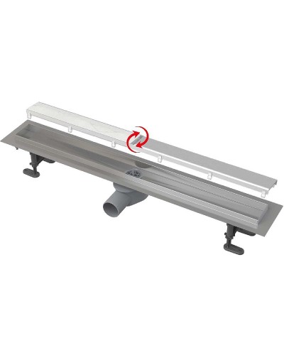 Душевой лоток Alcaplast Fit and Go AG071401750 (APZ13-DOUBLE9-750) с решеткой Хром / полая под плитку