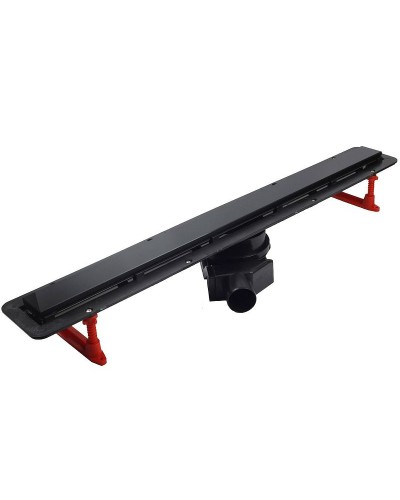 Душевой лоток Pestan Confluo Frameless Line 650 Black Matte 13701320 с решеткой Черный матовый / полая под плитку