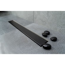 Душевой лоток Pestan Confluo Frameless Line 750 Black Matte 13701321 с решеткой Черный матовый / полая под плитку