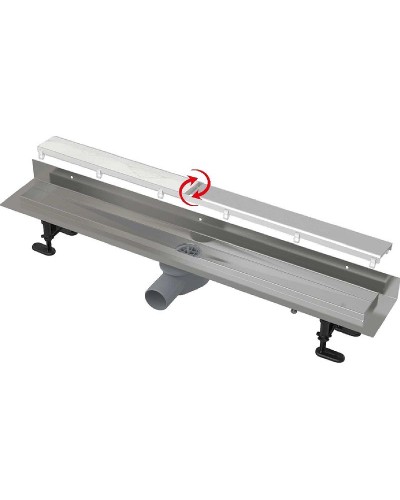 Душевой лоток Alcaplast Fit and Go Wall APZ23-DOUBLE9-750 с решеткой Хром / полая под плитку