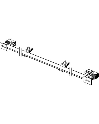 Дизайн-вставка для душевого лотка 300-1200 мм модель 4967.30 матовый хром Viega Advantix Vario 736569