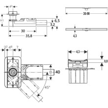 Душевой лоток Geberit CleanLine 152.450.00.1 с решеткой Хром