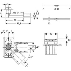 Душевой лоток Geberit CleanLine 152.450.00.1 с решеткой Хром