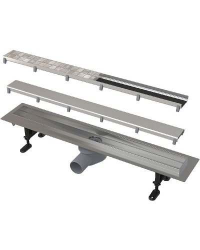 Душевой лоток Alcaplast Fit and Go AG071401650 (APZ13-DOUBLE9-650) с решеткой Хром