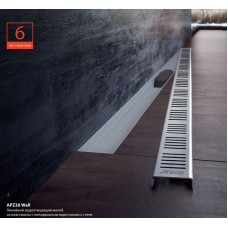 Душевой лоток Alcaplast Wall APZ30-650M с решеткой Хром