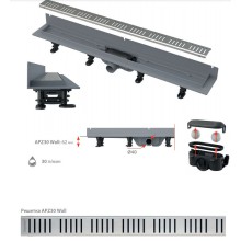 Душевой лоток Alcaplast Wall APZ30-650M с решеткой Хром