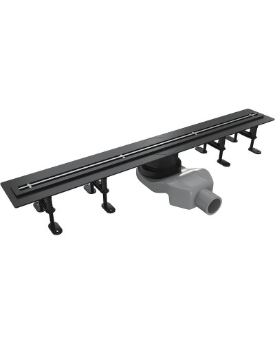 Душевой лоток Timo Premium 80 INF-80-S50R Черной решеткой