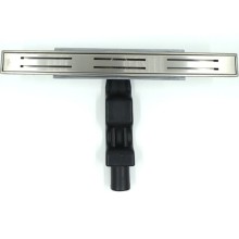 Душевой лоток Timo Premium 60 SF-60-S50Rb с решеткой Сталь