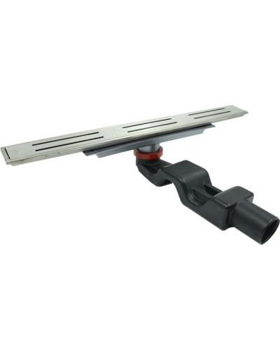 Душевой лоток Timo Premium 60 SF-60-S50Rb с решеткой Сталь