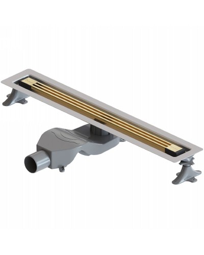 Душевой лоток Boheme B&T Infinity 60 981-60-G с решеткой Золото