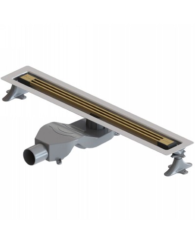 Душевой лоток Boheme B&T Infinity 60 981-60-MG с решеткой Золото матовое