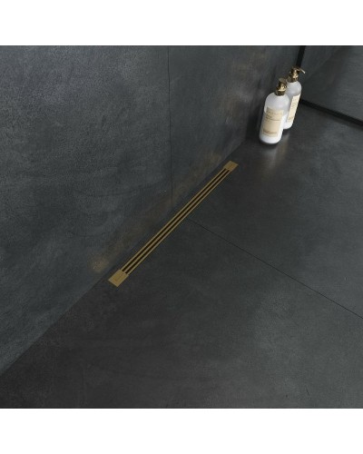 Душевой лоток Boheme B&T Infinity 60 981-60-MG с решеткой Золото матовое