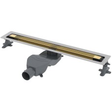 Душевой лоток Boheme B&T Infinity 80 981-80-G с решеткой Золото