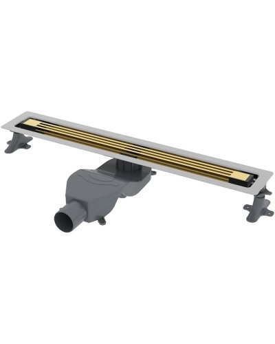 Душевой лоток Boheme B&T Infinity 80 981-80-G с решеткой Золото