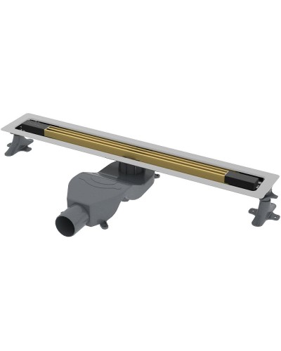 Душевой лоток Boheme B&T Infinity 80 981-80-MG с решеткой Золото матовое