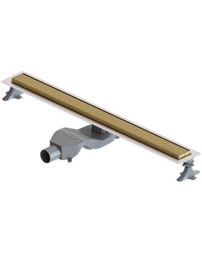 Душевой лоток Boheme Premium Linear 80 982-80-MG с решеткой Золото матовое