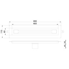 Душевой лоток Boheme Premium Trendy 60 983-60-MG с решеткой Золото матовое