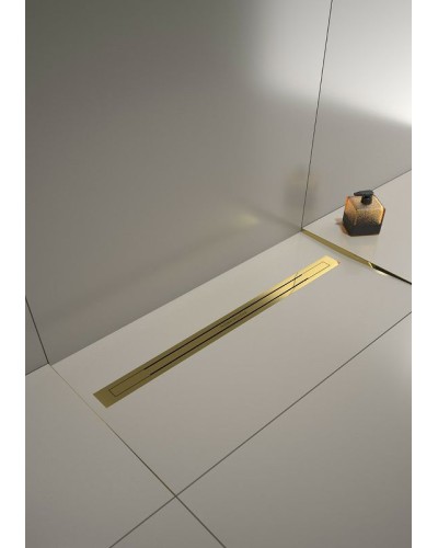 Душевой лоток Boheme Premium Trendy 80 983-80-G с решеткой Золото