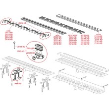Душевой лоток Alcaplast Simple AG100201850 (APZ9-850M) с решеткой Хром