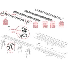 Душевой лоток Alcaplast Simple AG100201850 (APZ9-850M) с решеткой Хром