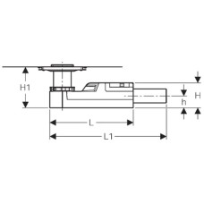 Трап для душевой системы, монтажная высота от 65 мм Geberit 154.052.00.1