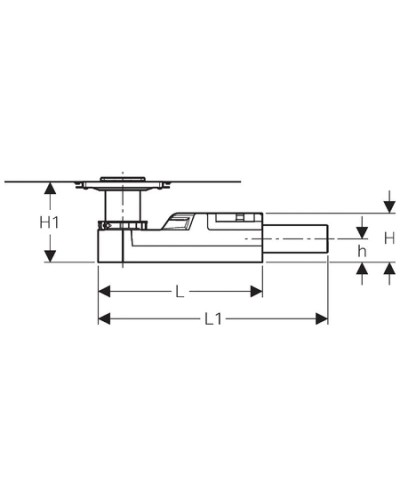 Трап для душевой системы, монтажная высота от 90 мм Geberit 154.050.00.1