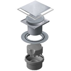 Душевой трап Pestan Confluo Standard 13702561 с двухсторонней решеткой Хром глянцевый / полая под плитку