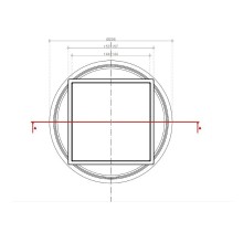 Душевой трап Pestan Confluo Standard 13702561 с двухсторонней решеткой Хром глянцевый / полая под плитку