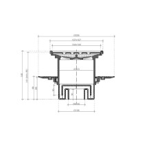Душевой трап Pestan Confluo Standard 13702561 с двухсторонней решеткой Хром глянцевый / полая под плитку