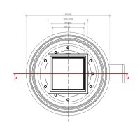 Душевой трап Pestan Confluo Standard 13702567 с двухсторонней решеткой Хром глянцевый / полая под плитку