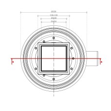 Душевой трап Pestan Confluo Standard 13702567 с двухсторонней решеткой Хром глянцевый / полая под плитку
