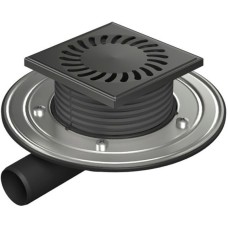 Душевой трап Paini 381AC с решеткой Черный матовый