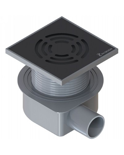 Душевой трап Boheme Smart Design 984-10-B с Черной решеткой