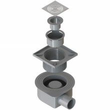 Душевой трап Boheme Smart Design 984-10-CR с решеткой Хром