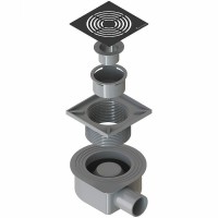 Душевой трап Boheme Smart Design 984-15-B с Черной решеткой