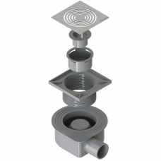 Душевой трап Boheme Smart Design 984-15-CR с решеткой Хром