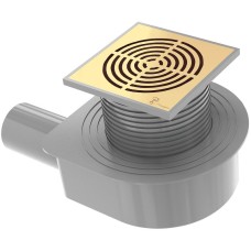 Душевой трап Boheme Smart Design 984-15-G с решеткой Золото