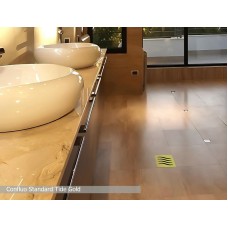 Душевой трап Pestan Confluo Standard 13000113 с решеткой Золото глянец