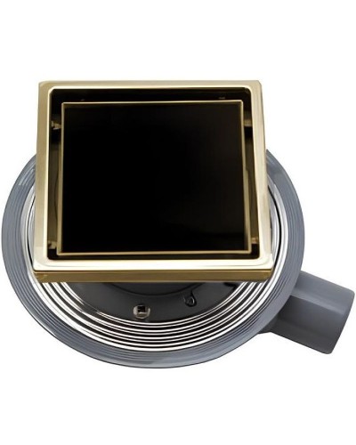 Душевой трап Pestan Confluo Standard 13000152 с решеткой Черный Золото глянец