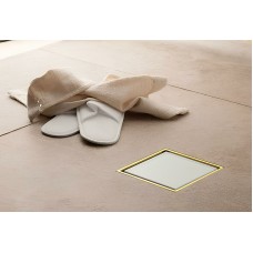 Душевой трап Pestan Confluo Standard 13000156 с решеткой Белый Золото глянец