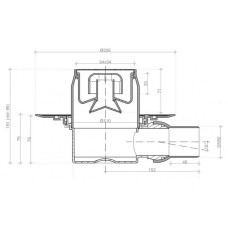 Душевой трап Pestan Confluo Standard 13000169 с решеткой Золото глянец