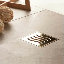 Душевой трап Pestan Confluo Standard 13000169 с решеткой Золото глянец